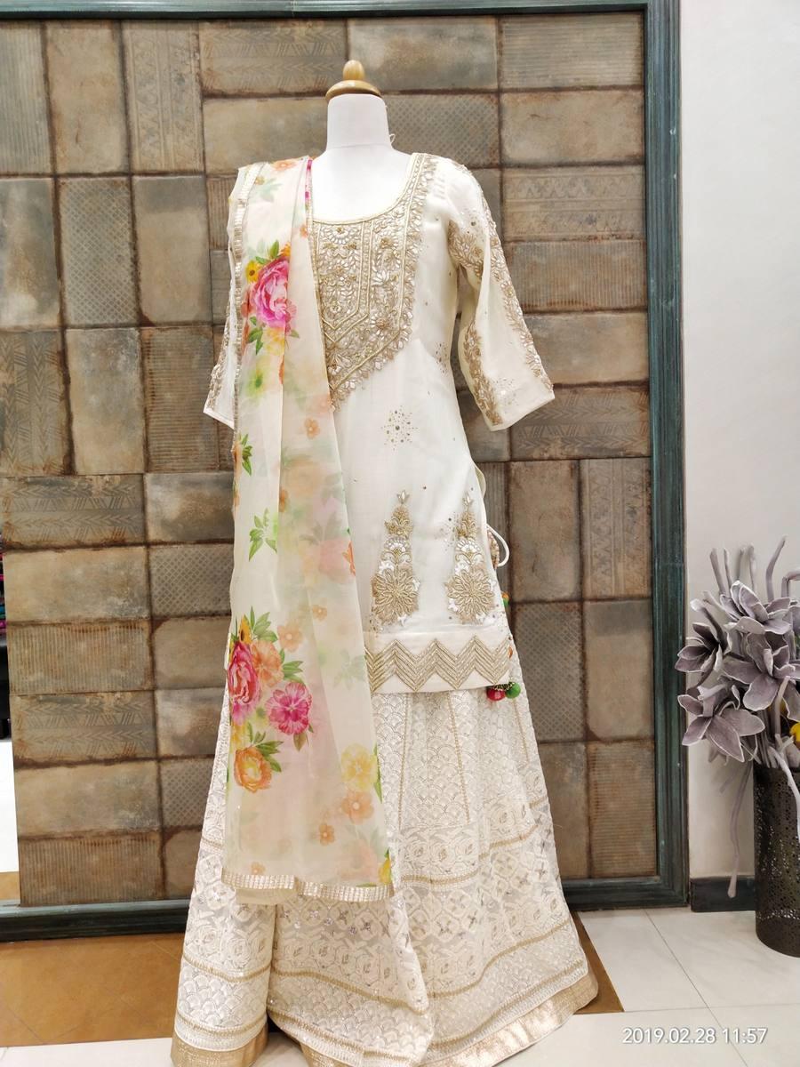 Pearl Sharara Festive Suit